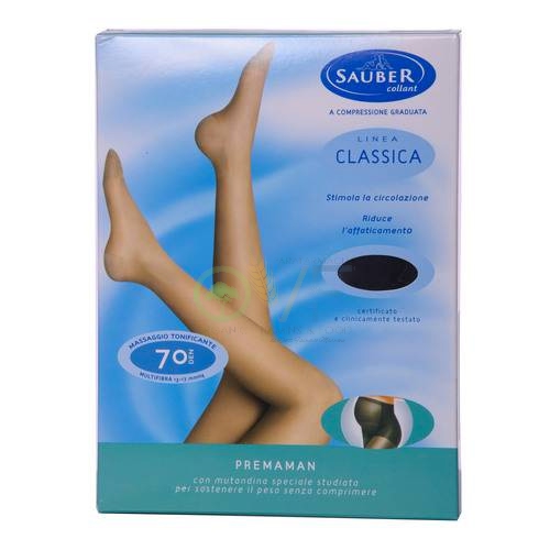 Sauber Linea Disp Med Classic Premaman Collant 70 Den 13-17mm tg 5 Beige