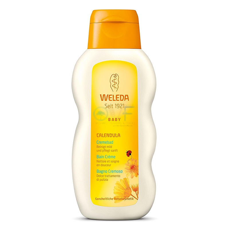 Weleda Linea Baby Calendula Bagno Cremoso Trattamento Dolce Corpo Capelli 200 ml