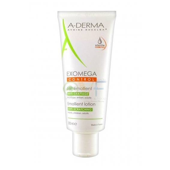 A-Derma Linea Exomega Pelli Secche Control Latte Emolliente Anti-Prurito 200 ml