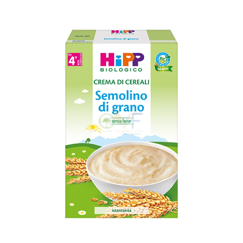 HiPP Linea Svezzamento Bio Crema di Semolino di Grano Vitamina B1 200 g