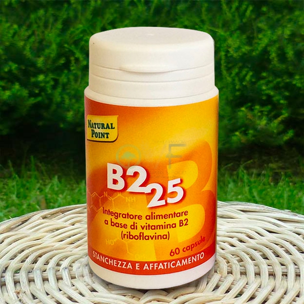 Natural Point Linea Vitamine Minerali B2 25 Integratore Alimentare 60 Capsule