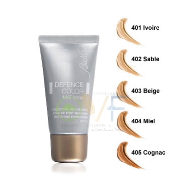 Bionike Linea Defence Color Fondotinta Opacizzante Mat-Zone 30 ml 403 Beige
