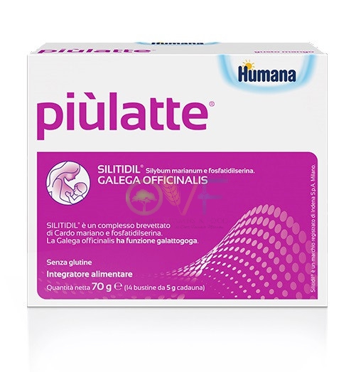 Humana Linea Gravidanza e Allattamento Pi Latte Integratore Alimentare 14 Buste