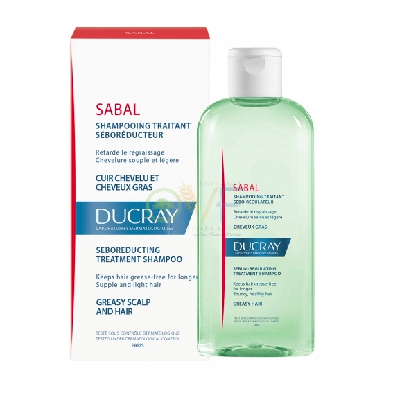 Ducray Linea Capelli Grassi Sabal Shampoo Riequilibrante Normalizzante 200 ml