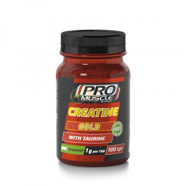ProAction Linea Pro Muscle Creatine Gold Integratore Alimentare 100 Compresse