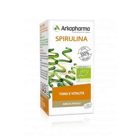 Arkocapsule Linea Energia Spirulina BIO Integratore Alimentare 45 Capsule