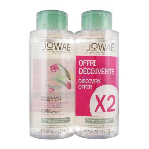 Jowae Linea Pulizia del Viso Acqua Micellare Struccante Antiossidante 2x400 ml