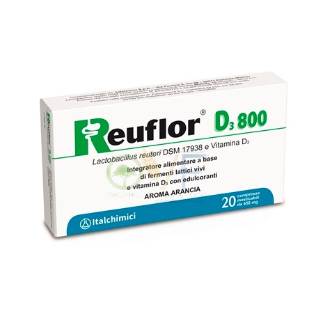 Italchimici Linea Intestino Sano Reuflor D3 800 Integratore 20 Compresse