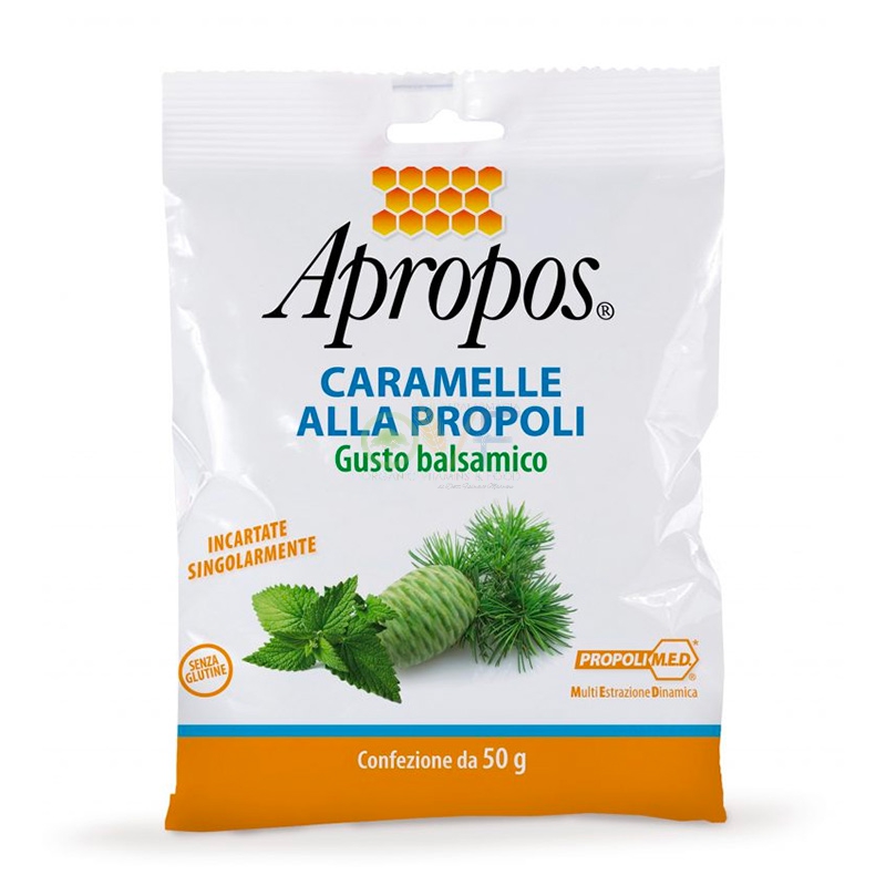 Apropos Linea Protezione Inverno Caramelle Dure Propoli Gusto Balsamico 50 g
