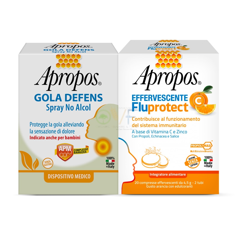 Apropos Linea Dispositivi Medici Gola Defens Spray No Alcool + Fluprotect