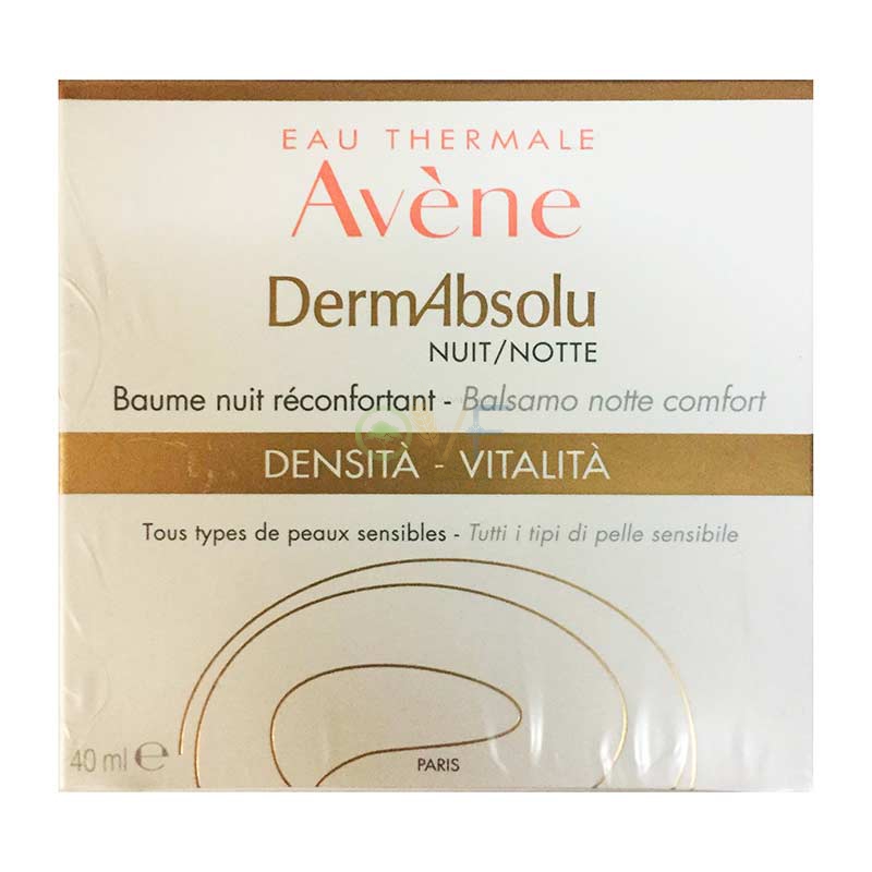 Avene Linea DermAbsolu Crema Notte Viso Levigante Lenitivo Antiet 40 ml
