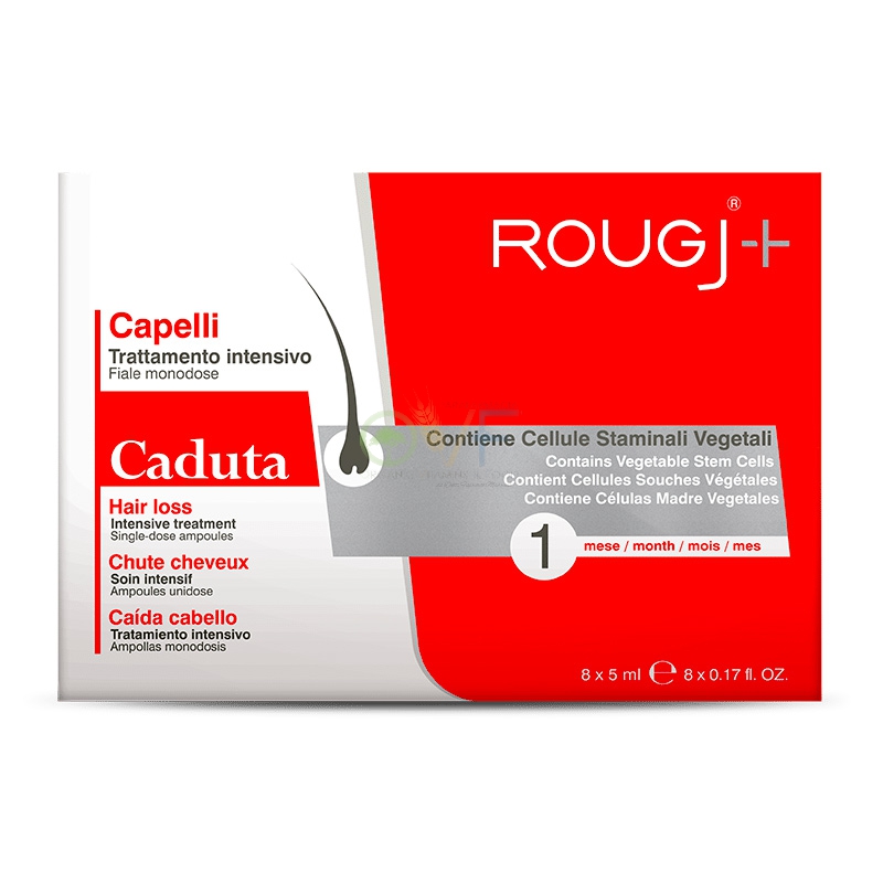 Rougj Linea Capelli Sani Fiale Caduta Lozione Capillare Caduta 8 Fiale da 5 ml