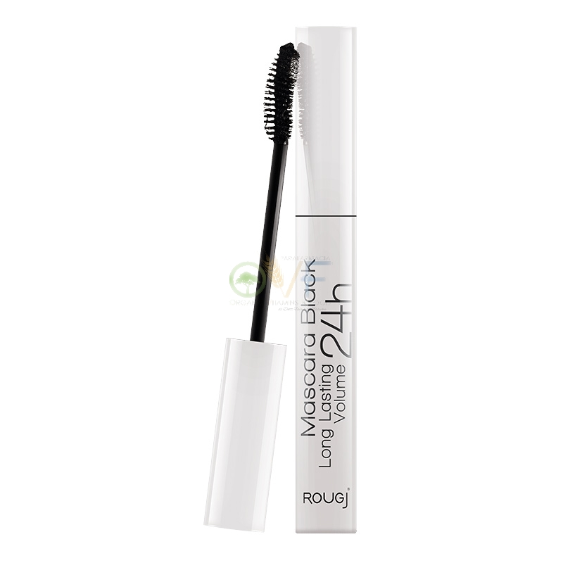 Rougj Linea Make-up Delicato Mascara 24H Long Lasting Lunga Durata 10 ml Nero