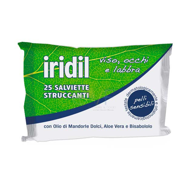 Montefarmaco Linea Trucco Iridil 25 Salviette Struccanti Occhi Viso e Labbra