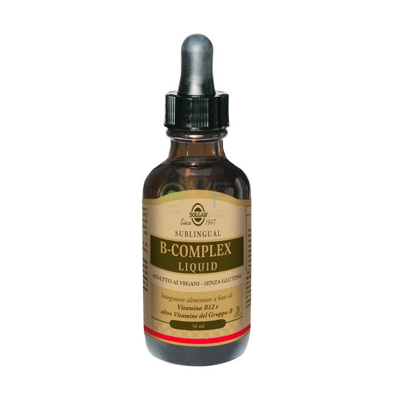 Solgar Linea Vitamine e Minerali B Complex Liquid Integratore Gocce 56 ml