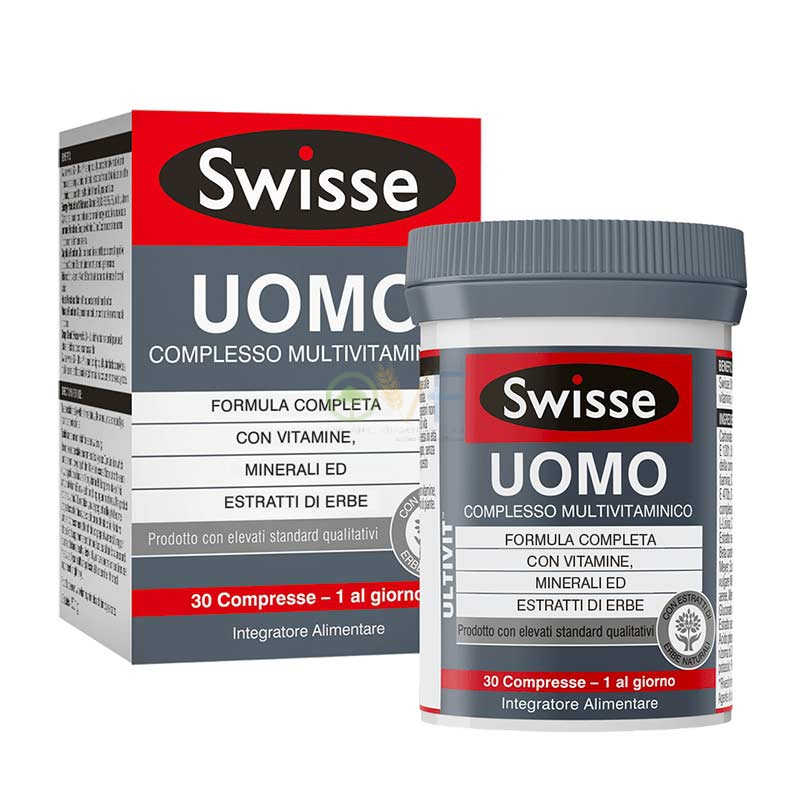 Swisse Linea Vitamine Minerali Multivitaminico Uomo Integratore 30 compresse