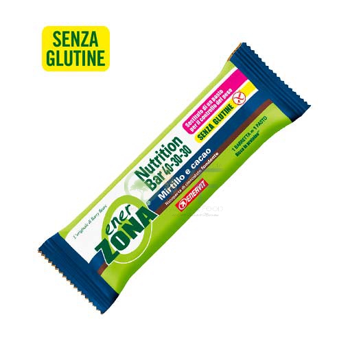 EnerZona Linea Alimentazione Dieta a ZONA Nutrition Bar Barretta Mirtillo Cacao