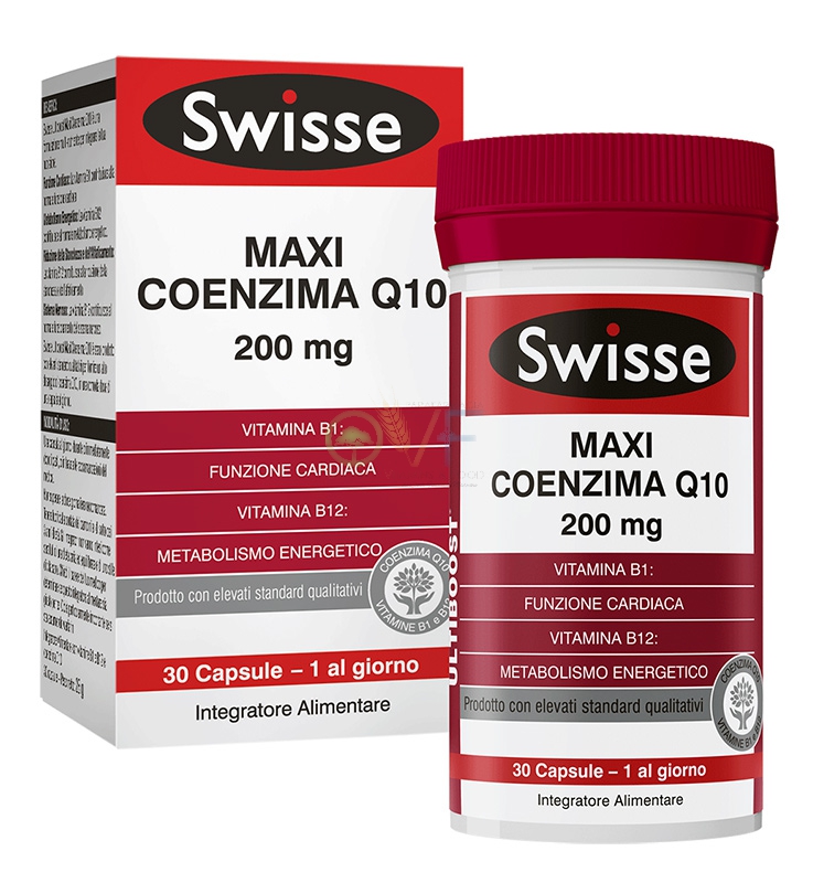 Swisse Linea Benessere ed Energia Maxi Coenzima Q10 Integratore 30 Capsule