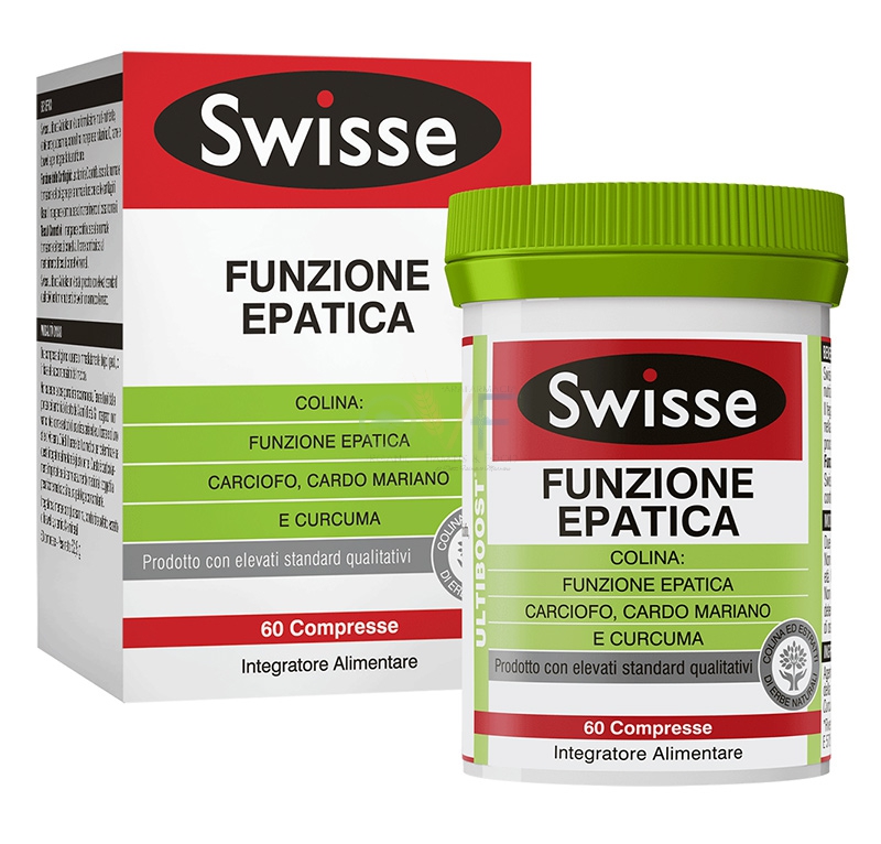 Swisse Linea Fegato Sano Funzione Epatica Integratore Alimentare 60 Compresse
