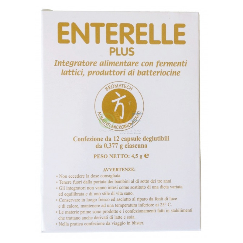 Bromatech Linea Intestino Sano Enterelle Plus Fermenti Integratore 12 Capsule