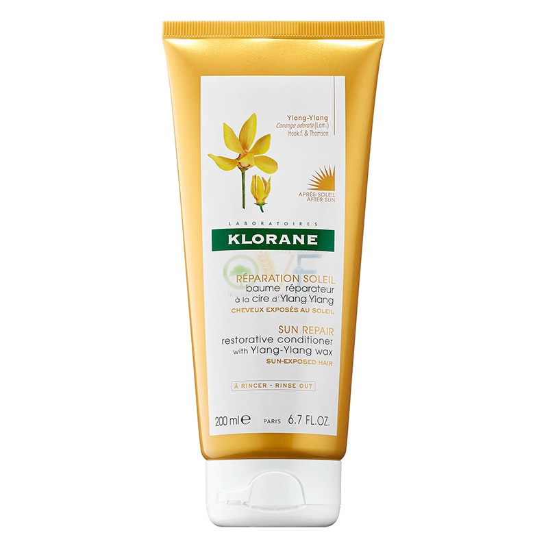 Klorane Capelli Linea Cera di Ylang Ylang Riparatore Solare Balsamo 200 ml