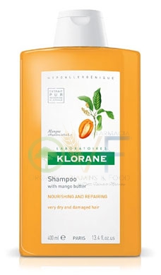 Klorane Capelli Linea Burro Mango Nutriente Rigenerante Idratante Shampoo 200 ml
