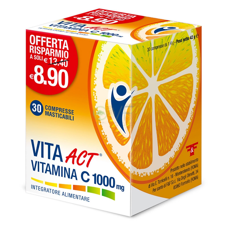 Linea Act Linea Vitamine Vita Act Vitamina C 1000 mg Integratore 30 Compresse