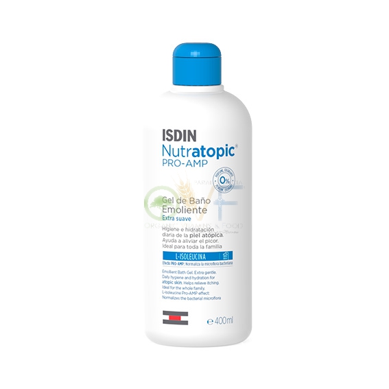 ISDIN Linea Nutratopic Pro-AMP Gel Detergente Trattamento Delicato Corpo 400 ml