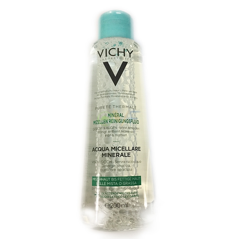 Vichy Linea Purete Thermale Viso Acqua Micellare Minerale Pelli Grasse 200 ml