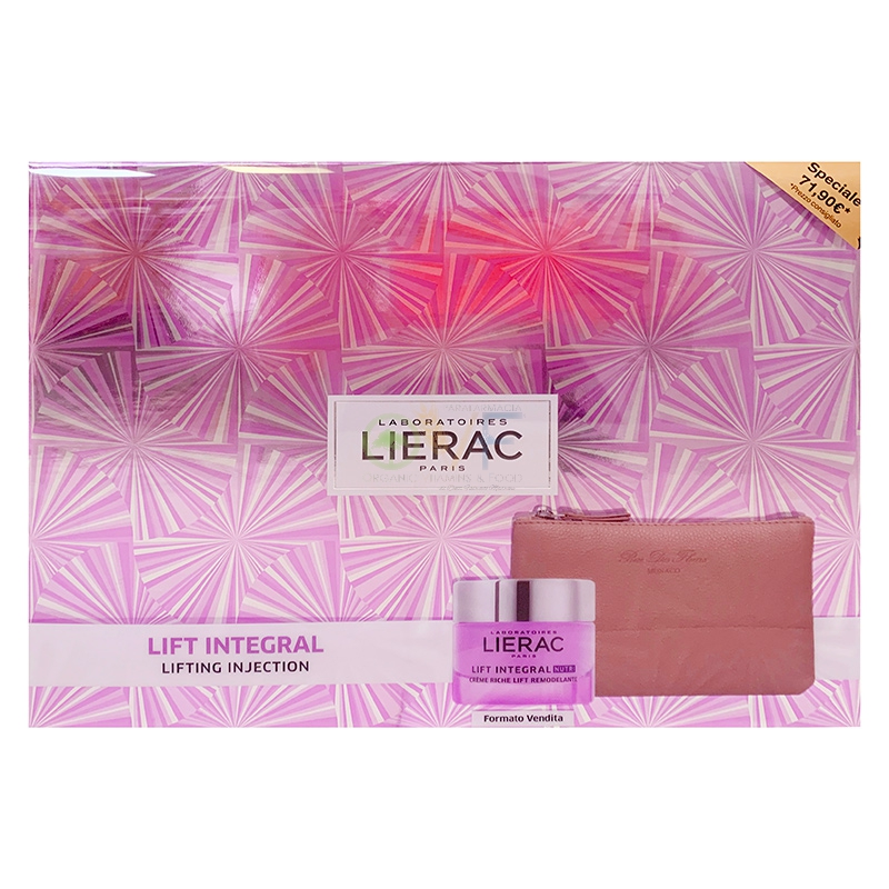 Lierac Linea Lift Integral Cofanetto Regalo Crema Nutri + Pochette Rue des Fle