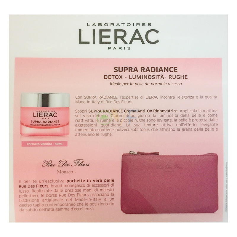 Lierac Linea Supra Radiance Cofanetto Detox Luminosit Crema Anti-ox + Pochette