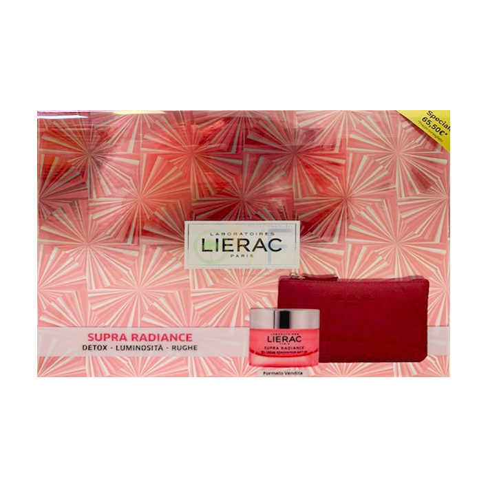 Lierac Linea Supra Radiance Gel-Crema Giorno Anti-Ox Anti-Et + Pochette Rue