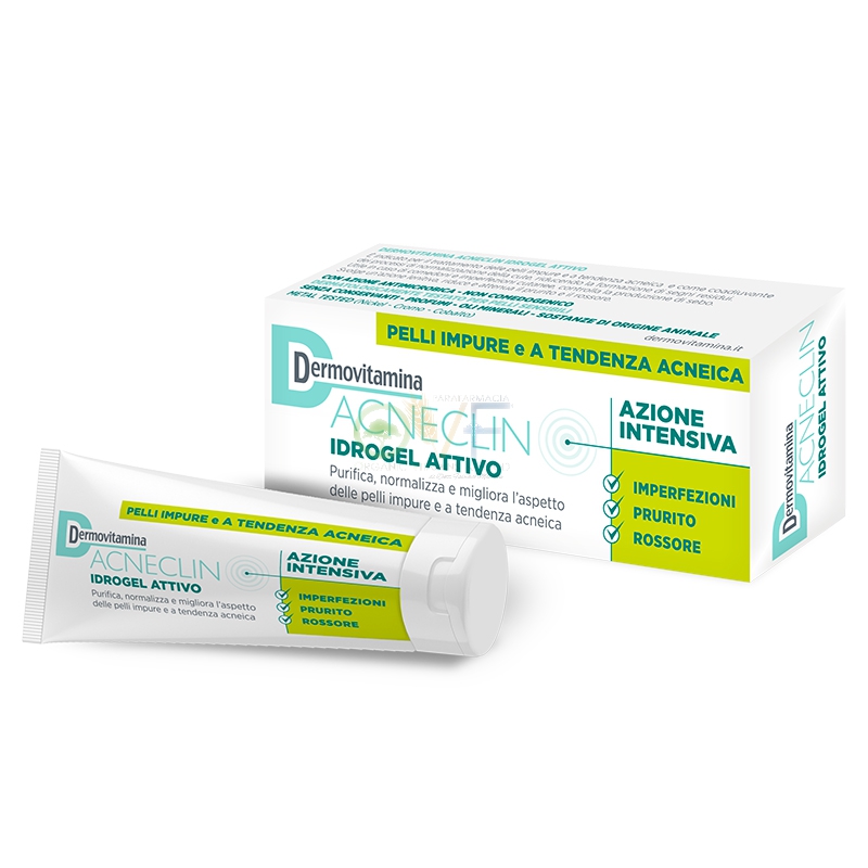 Dermovitamina Linea Acneclin Purificante Riequilibrante Idrogel Viso 40 ml