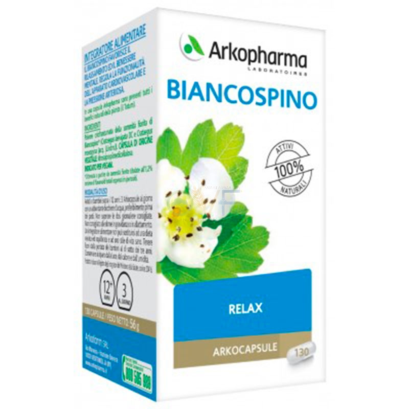 Arkocapsule Linea Sonno e Stress Biancospino 130 capsule