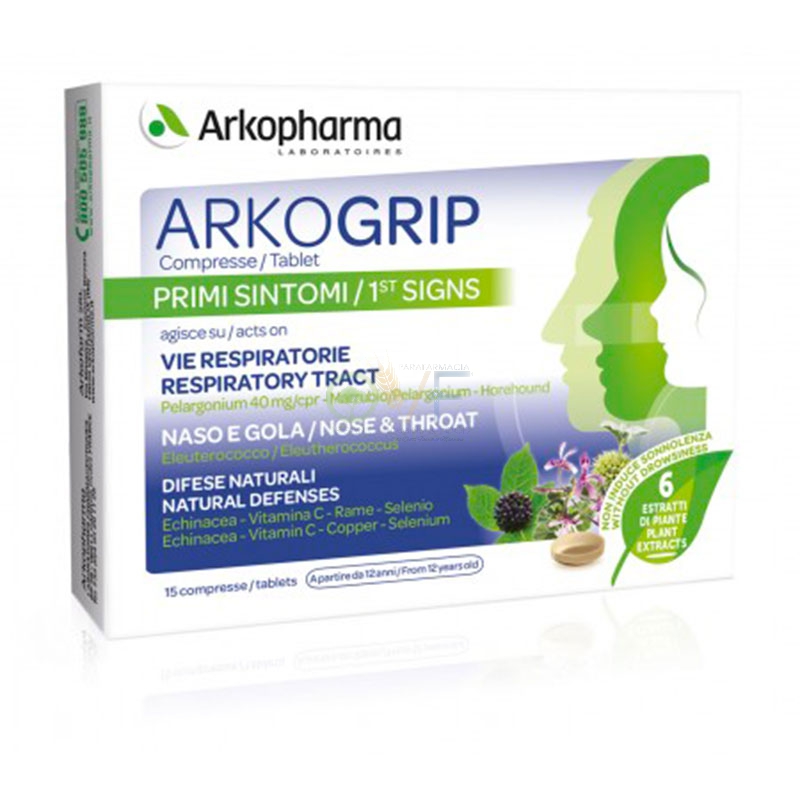 Arkogrip Linea Immunit, Naso e Gola 15 compresse