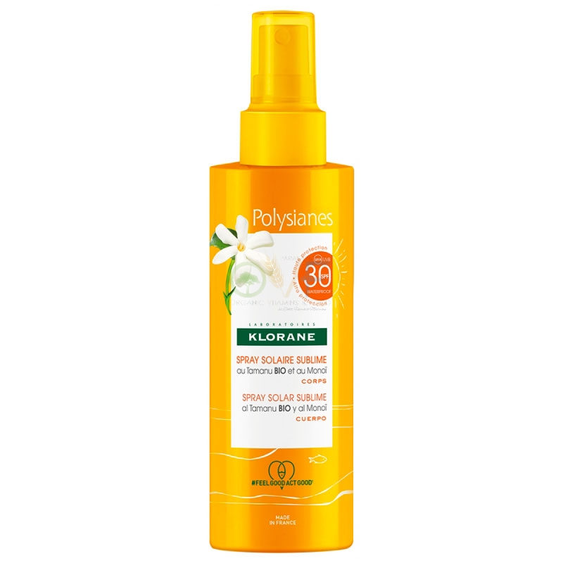 Klorane Linea Polysianes Spray Solare Sublime Protezione Alta SPF530 200 ml
