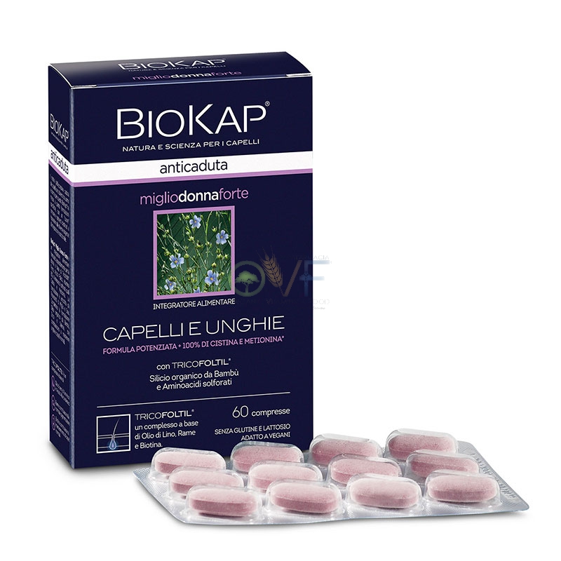 Bios Line BioKap Anticaduta Miglio Donna Forte 60 Compresse