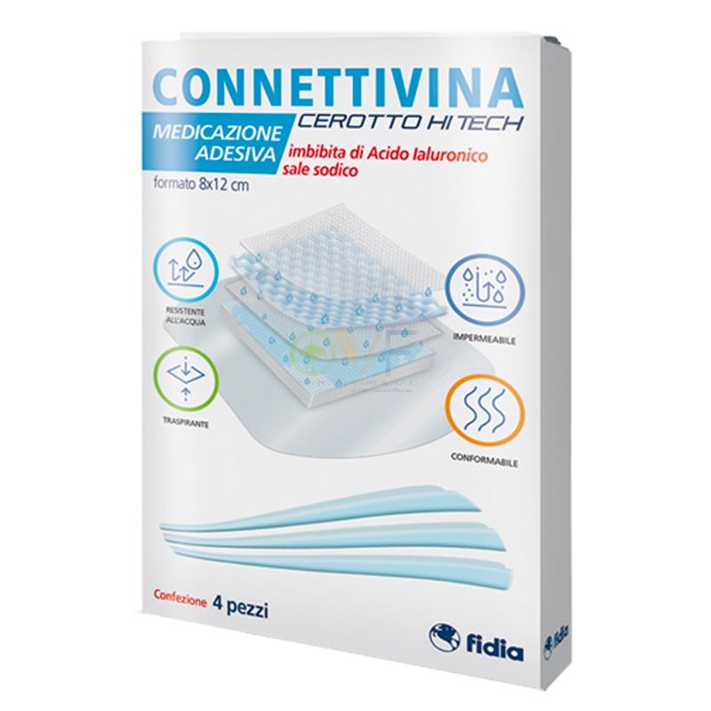 Fidia Linea Dispositivi Medici Connettivina Cerotto HI Tech 8x12 cm