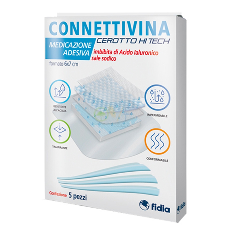 Fidia Linea Dispositivi Medici Connettivina Cerotto HI Tech 6x7 cm