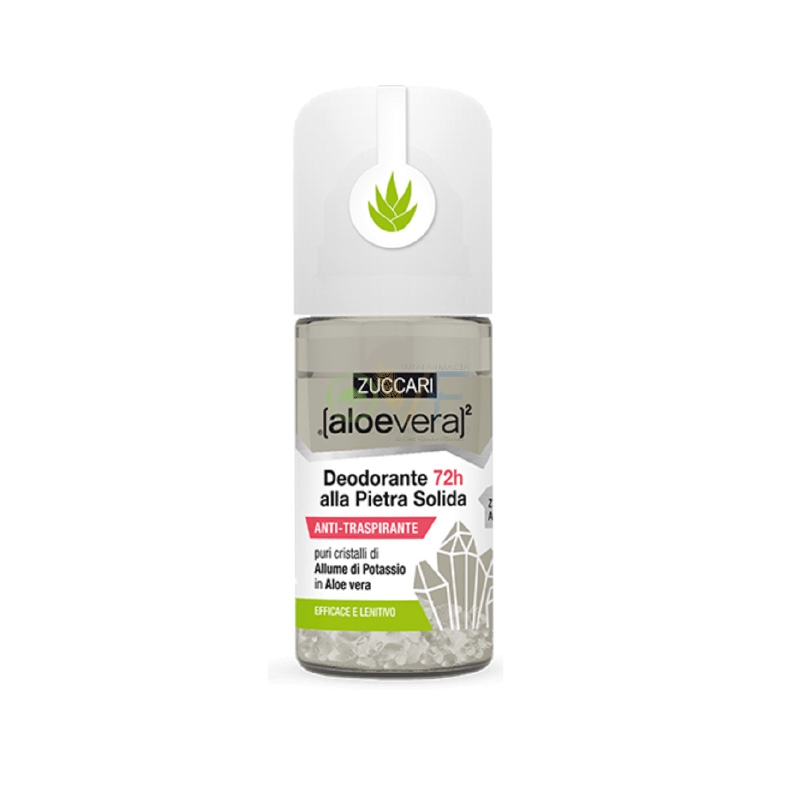 Zuccari Linea AloeVera2 Anti-odorante 72h alla Pietra Solida Roll On 50 ml