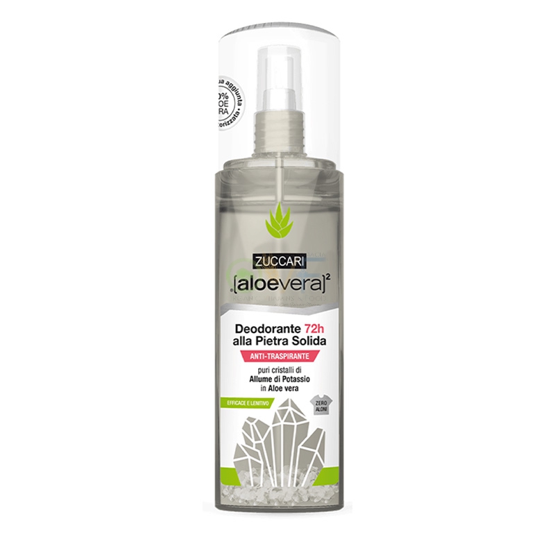 Zuccari Linea AloeVera2 Anti-odorante 72h alla Pietra Solida Spray 100 ml