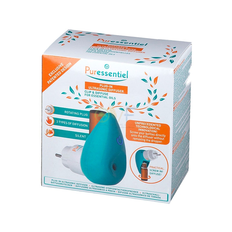 Puressentiel Linea Diffusione Diffusore Ultrasonico a Presa Clip&Diffuse