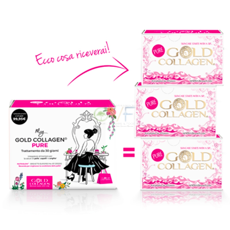 Minerva Labs Linea Gold Collagen Pure Trattamento 30 giorni