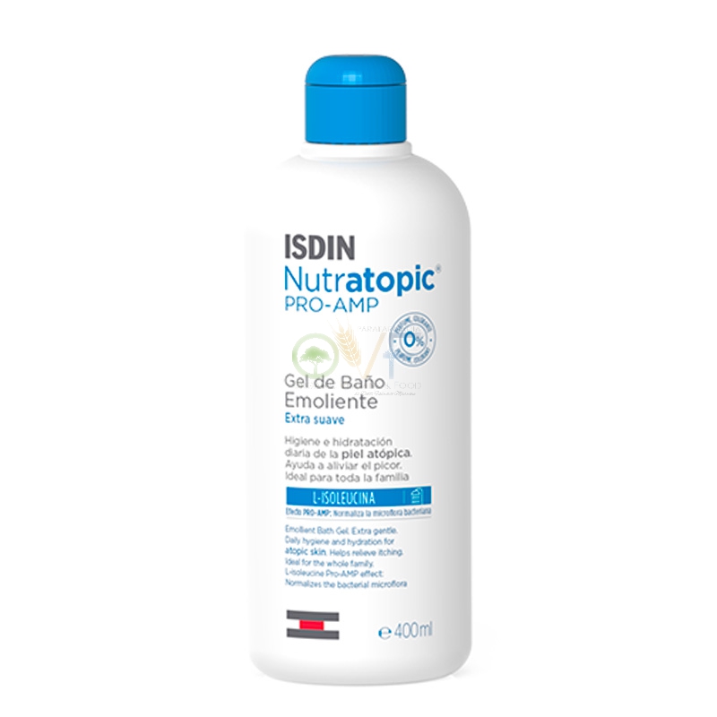 ISDIN Linea Nutratopic Pro-AMP Gel da Bagno Emolliente Pelle Atopica 400 ml