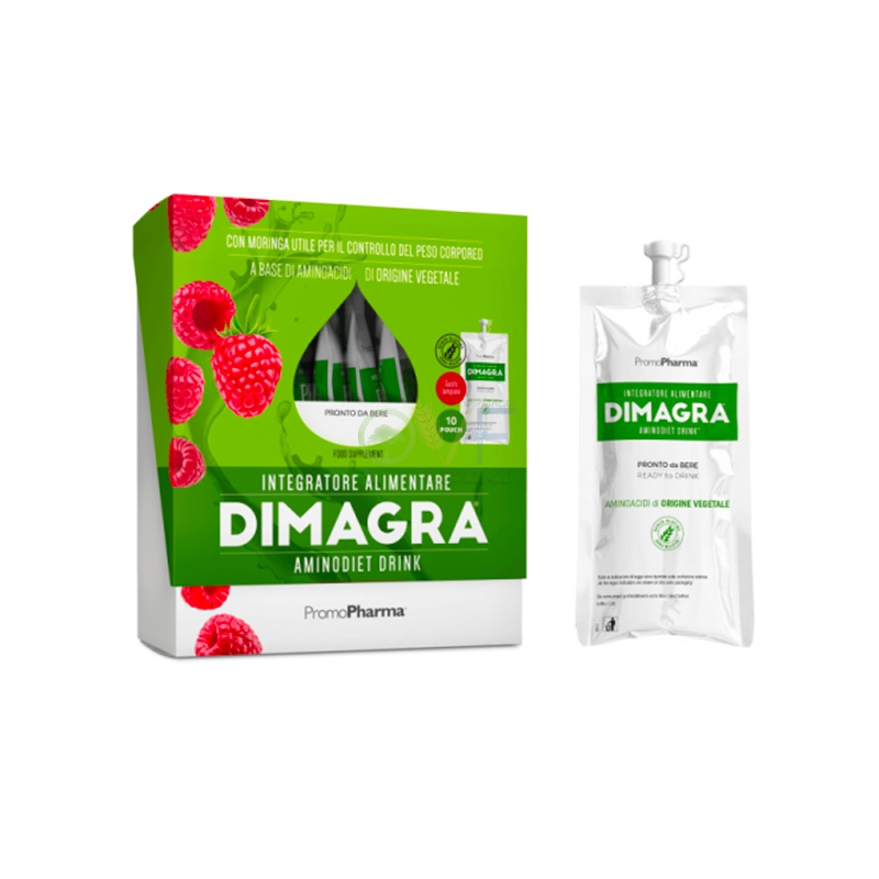 Promopharma Linea Dimagra Aminodiet Drink Gusto Lampone 10 pouch