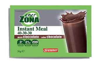 EnerZona Linea Alimentazione Dieta a ZONA Instant Meal Cioccolato 40 30 30