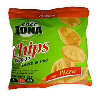 EnerZona Linea Alimentazione Dieta a ZONA Chips 40 30 30 Gusto Pizza
